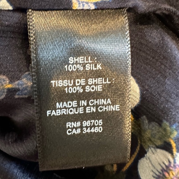 Rebecca Taylor High Neck Silk Blouse Sz 8 - Picture 7 of 7